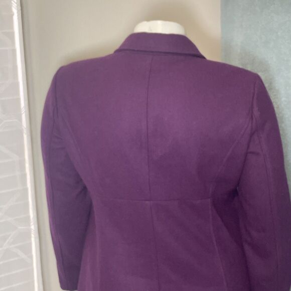 Old Navy Women’s Coat XL Purple Wool Blend Toggle Button Lined Jacket Preppy - Picture 11 of 11